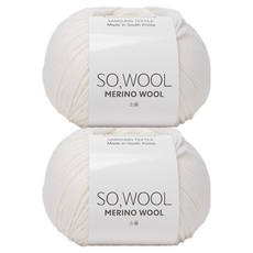 Yarna Soul 編織線 50g, 517 白色, 2個
