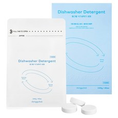 donggubat 洗碗機專用洗滌劑 40入, 240g, 1個