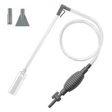 레몽크리프 수족관 어항 물교환기 모래 세척기 청소 사이펀 그레이, 1개