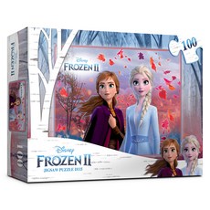 PUZZLE LIFE 迪士尼 冰雪奇緣2 大型拼圖 D115, 混合色, 1個, 100件