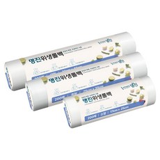 명진 쓰기편한 위생롤백 소형 17cm x 25cm 200p + 중형 25cm x 35cm 200p + 대형 30cm x 40cm 200p 세트, 혼합, 1세트