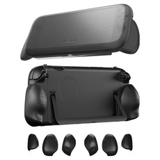 Genki 任天堂 Switch 2 Attack Vector MagSafe 握把保護殼 + 旅行保護套組, 黑色, 1套, 單一商品