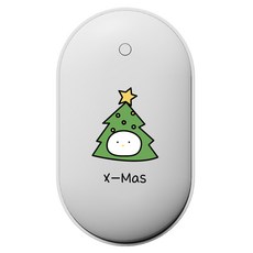 누아트 충전식 양면발열 몽프렌즈 디자인 손난로 보조배터리 5000mAh C타입, N-HAND WARMER, 트리몽