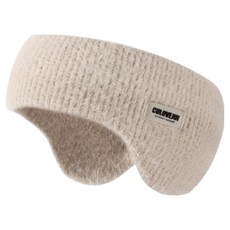 Dale Bloom 冬季防寒跑步登山運動耳罩髮帶, 米色, 1個