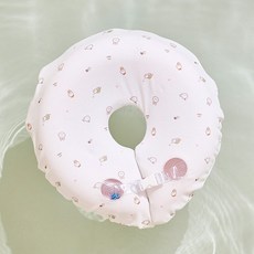 아띠래빗 유아용 딸랑방울 목튜브 오가닉커버 42.5 x 41 cm, 화이트