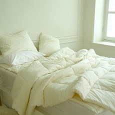 FLORA 水洗美麗諾羊毛四季用羊毛鋪棉被, 象牙白