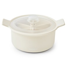 Glasslock 格拉氏洛克 Baby Mellow 矽膠蒸鍋 1.4L, 杏仁奶, 1個