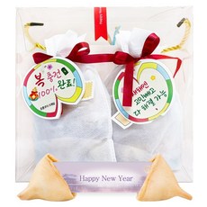 FC Works 新年福氣滿滿 福氣充電 新年幸運餅乾 2入 x 5件組 隨機出貨 5g, 1套