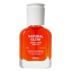 오호라 내추럴 글로우 워터시럽 네일 강화제 애프리콧, 1개, 15ml 1개, 15ml