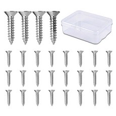 O-ON 304不鏽鋼沉頭十字螺絲 28件組, 1套