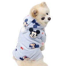ITS DOG 寵物迪士尼超細纖維連帽連身衣, 米奇, 1個