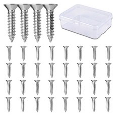 O-ON 304不鏽鋼沉頭十字螺絲 36件組, 1套