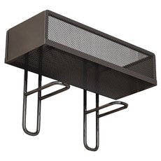 費歐家 開放式收納馬桶置物架, 黑色, 1個