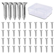 OON 304 스텐 접시머리 십자 나사 피스못 45p 세트, 1세트