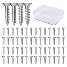 O-ON 304不鏽鋼沉頭十字螺絲 60件組, 1套