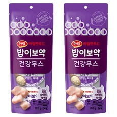 하림펫푸드밥이보약 고양이 건강무스 파우치 3p, 120g, 2개, 걱정없는 헤어볼