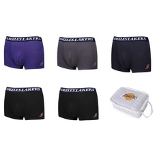 NBA 남성용 LA 레이커스 어센틱 드로즈 팬티 5종 파우치