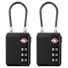베이루 TSA 와이어 자물쇠, 2개