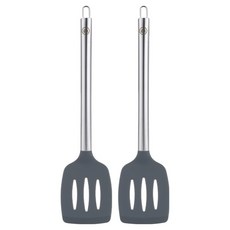 발룬피니 노블 실리콘 키친툴 구멍뒤집개, 딥차콜, 2개