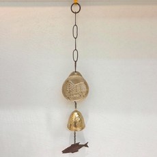 쿠칭아일랜드 성공 합격 마패 풍경종 핸드메이드, 골드