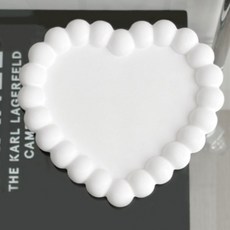 데미무드 하트 악세사리 트레이, 1개, 퓨어 화이트