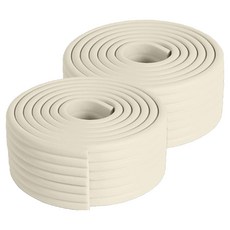 디펜즈만 수도 배관 단열재 가구 모서리 보호쿠션 크림, 2개