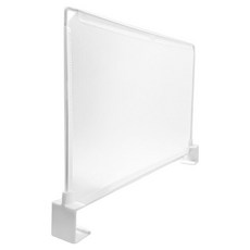 World Clean 倉庫層架隔板 60 x 40 cm + 扣環 2入組, 半透明, 白色, 1套