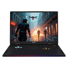 MSI 2025 레이더 A18 HX 라이젠9 라이젠 9000 시리즈 지포스 RTX 5070 Ti, 블랙, Raider A18 HX A9WHG-276XKR, 1TB, 16GB, Free DOS