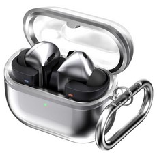 구스페리 갤럭시 버즈 하이브리드 클리어 젤리 카라버너 케이스, 투명, 1개, 버즈3 프로 / 3 / 3 FE