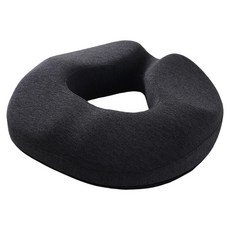 TIMLEI 中空減壓記憶棉坐墊 透氣痔瘡坐墊 辦公室久坐美臀坐墊, 深灰色