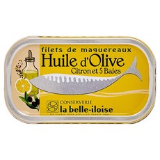 라벨일루아즈 올리브오일 레몬 5가지 통후추의 고등어 필렛, 118g, 1개