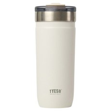 TYESO 泰碩 304不鏽鋼便攜隨行保溫杯, 象牙白, 1個, 710ml
