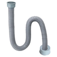 YNET 韓國製水槽軟管 100cm + 防臭蓋套組, 灰色, 1套