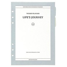 아이코닉 저니 6공 바인더 A5 다이어리 속지세트 만년 플래너 01 플랜 위클리, 1개, 88매