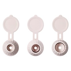 FaSoLa 創意防漏倒立瓶蓋3件組 S + M + L, 粉色, 1套