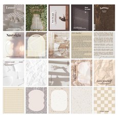 아이코닉 다꾸 배경 메모지, 02 레터, 1개, 100매