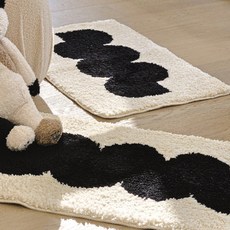 BON DESIGNLAB 北歐 S 雲朵波浪地墊, 白色