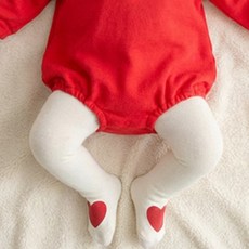 비단길 신생아용 하트즈 방한 기모 레깅스