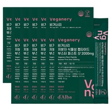 비거너리 달바 저분자 식물성 펩타이드 부스터 퍼스트 샷 2000mg 14p, 12개, 182ml