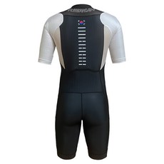 RERUN 鐵人用太極專業泳衣, 黑色 + 白色