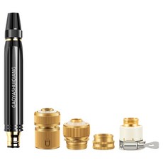 DK ONE 洗車噴水槍 + 金屬連接器 4件組, 黑色, 1套