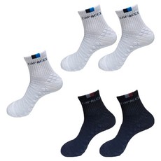 CAPACCI 男士Air Sports羅紋中筒襪5雙組, 黑色, 黑色, 白色, 白色, 白色, 1套