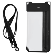 bitplay AquaSeal LiteSleek 全防水輕巧直式手機袋, 暗夜黑, 1個