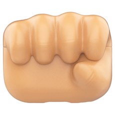 Koios 拳頭手勢矽膠耳機殼, 深黃色, 1個, Airpods Pro/Pro2