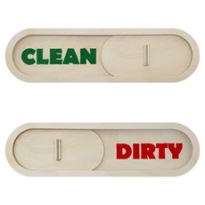 GEEKBEAR 洗碗機 Clean Dirty 磁吸貼紙 滑動式, 5. 米色, 1個