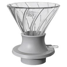 HARIO 好璃奧 凹肋樹脂浸漬式濾杯 SSDL-02T-TG-CEX 透明色, 1個, 手沖濾杯, 200ml