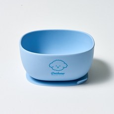 펫본 반려동물 흡착형 실리콘 식기, BLUE, 1개