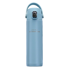 Sitarayuri 手提彈跳保溫瓶 ZF-079, 藍色, 1個, 500ml