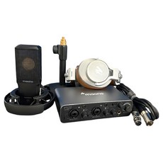 maono 閃克 PS22 2聲道錄音室錄音家用錄音多合一組合, 單一商品, 銀色(PS22), 單一顏色(PM500), 棕色(MH700)