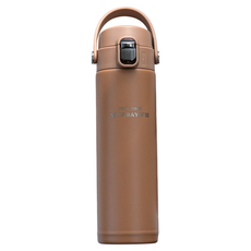 Sitarayuri 手提彈跳保溫瓶 ZF-079, 咖啡色, 1個, 500ml